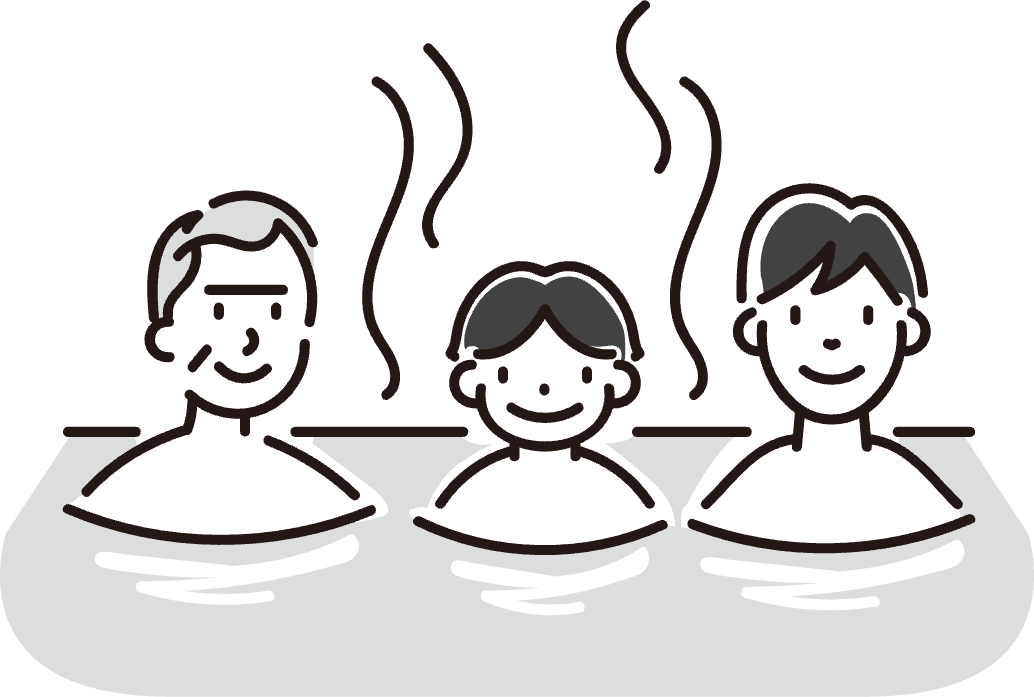 家族でお風呂に入る