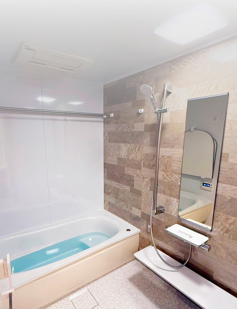 リフォームされたバスルーム